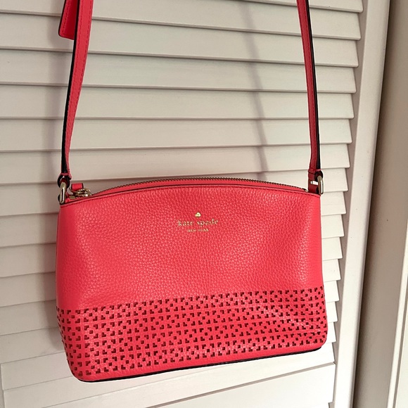 kate spade Handbags - Kate Spade Laser Cut Pink Purse